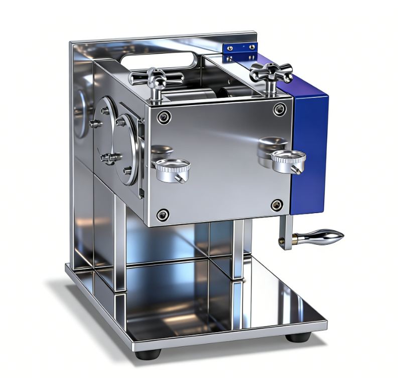 手动卧式对辊机100mm